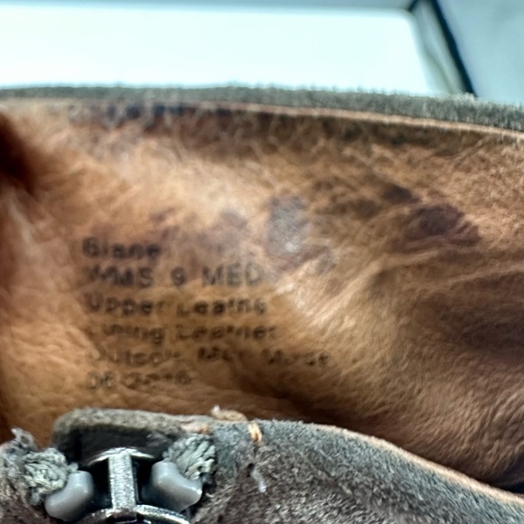 Gentle Souls Slouchy Booties Brown Suede Zipper Chunky Heel Womens 9 - Picture 7 of 9